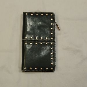 Michael Kors Black Studded check size Wallet